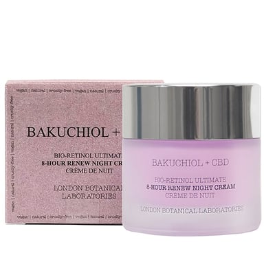 Bakuchiol + CBD Bio-Retinol Ultieme 8-Uur Vernieuwende Nachtcrème 50ml