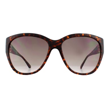 Guess Zonnebril GU7348 S57 Donker Havana Bruin Verloop