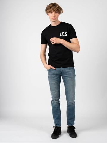 Les Hommes T-shirt Mannen zwart