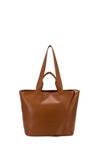 Smooth Leather E/W Tote / Shoulder Bag