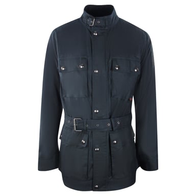 Belstaff diep marineblauw rijbanen motorjack