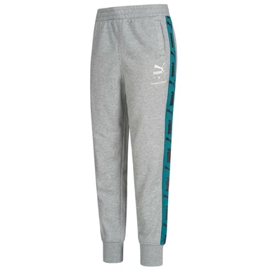 Puma x Tyakasha Heren Track Pants Getapete Joggers Logo Grijs 578423 03