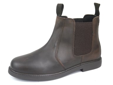 Frank James Chester Leather Brown Junior Chelsea Boots