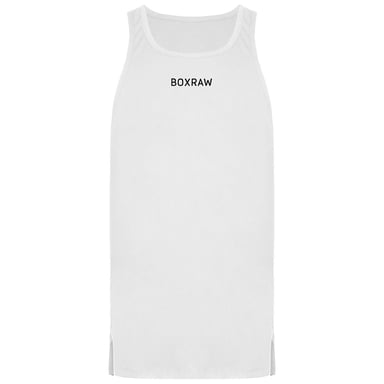 BoxRaw SMRT-TEC Heren Wit Stringer Tank Top