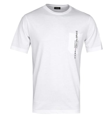 Diesel Just Pocket White T-Shirt