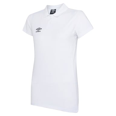 Umbro Dames/Dames Club Essential Poloshirt (Wit/zwart)