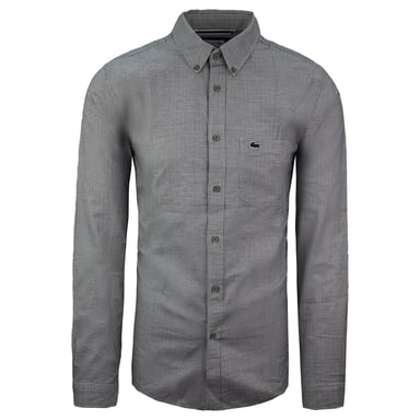 Lacoste Slim Fit Heren Zwart/Wit Overhemd