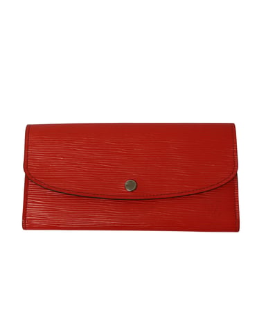 Louis Vuitton Sarah Long Wallet in Red Epi Leather