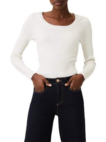 Dalma Chevron Fitted Knit Top