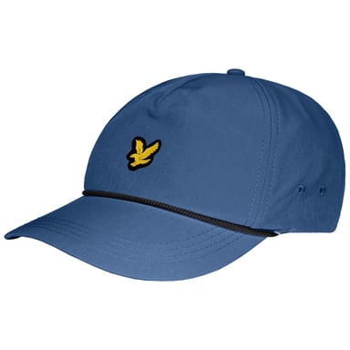 Lyle & Scott verstelbare blauwe golfpet met grafisch logo HE1600G W329