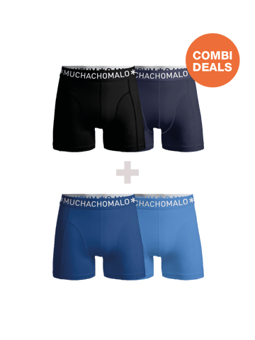 Muchachomalo Heren Boxershorts - 2+2 Pack - Mannen Onderbroeken