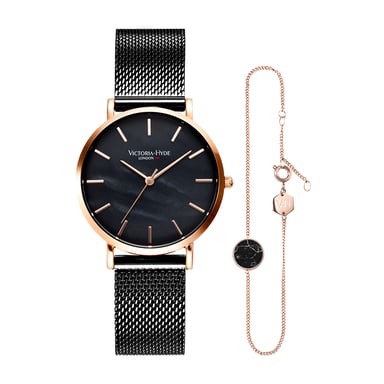 VICTORIA HYDE Horloge Geschenkset Seven Sisters zwart