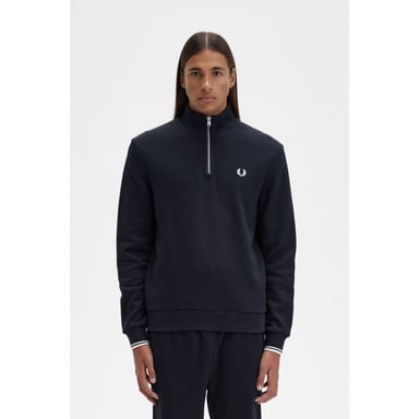 Fred Perry Mens Half Zip Sweatshirt