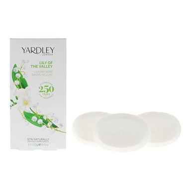 Yardley Lily Of The Valley Luxury Soap 3 x 100g