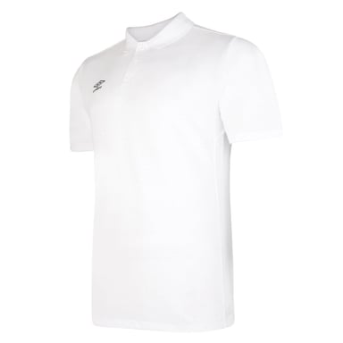 Umbro Heren Essential Poloshirt (Wit/zwart)