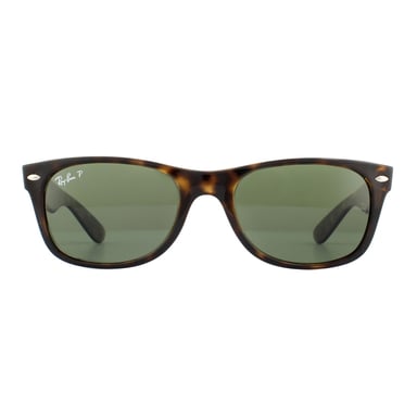 Ray-Ban Zonnebril Nieuwe Wayfarer 2132 902/58 Schildpad Groen Gepolariseerd 55mm