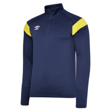 Umbro Jersey met halve rits voor kinderen (Peacoat/Blazing Yellow)