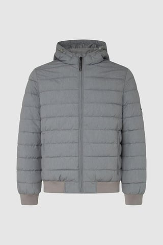 Pepe Jeans Tomek Padded Full Zip Hooded Jacket Grey