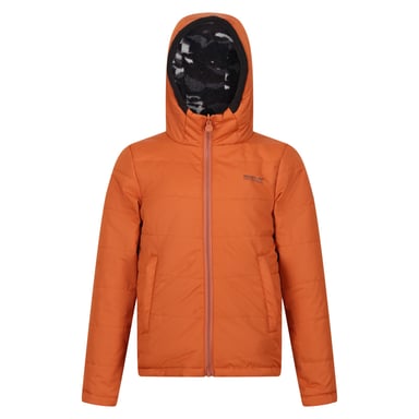 Regatta Kinder/Kinder Kyrell Camo Omkeerbaar Jasje (Gebrand Koper/Zwart)