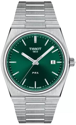 Tissot - PRX Roestvrijstalen Armband Groene Wijzerplaat Herenhorloge