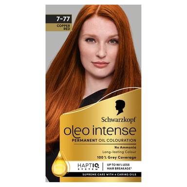 Oleo Intense Permanent Oil Colour Hair Dye, - 7-77 Red Ginger