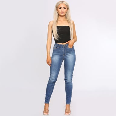 Dames Skinny Slim Fit Denim Jeans| Enzo Designer Womenswear