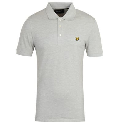 Lyle & Scott lichtgrijs poloshirt