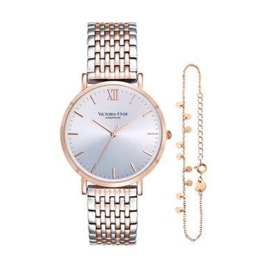 Victoria Hyde Primrose Horloges Classic Bicolor Rose Goud Zilver
