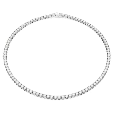 Swarovski 'Matrix' Vrouwen Basis Metaal Ketting - Zilver 5681796