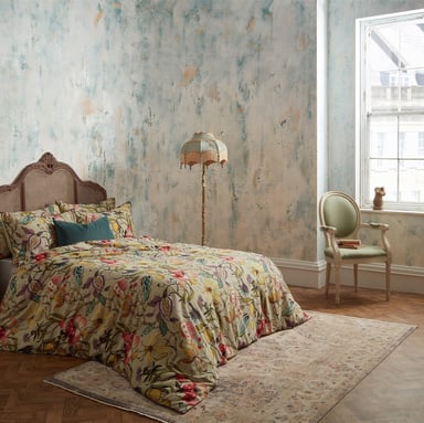 EW by Edinburgh Weavers Morton Floral Premium Cotton Sateen Duvet Cover Set