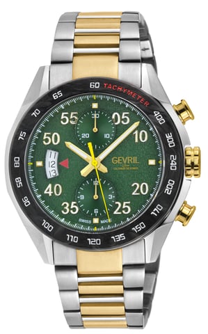 Gevril Ascari Chronograph 48316B Swiss Automatic Sellita SW500 Watch