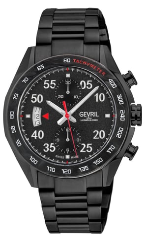 Gevril Ascari Chronograph 48312B Swiss Automatic Sellita SW500 Watch