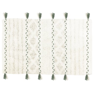 Tassel Diamant Gewoven Katoenen Tufted Antislip Badmat