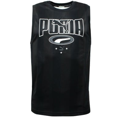 Puma 90s Retro Tank Top Heren Casual Grafisch Vest Zwart 579518 01