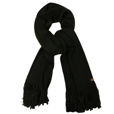 Timberland Dames Lange Geborstelde Wol Zwarte Sjaal A1EGL 001 A1