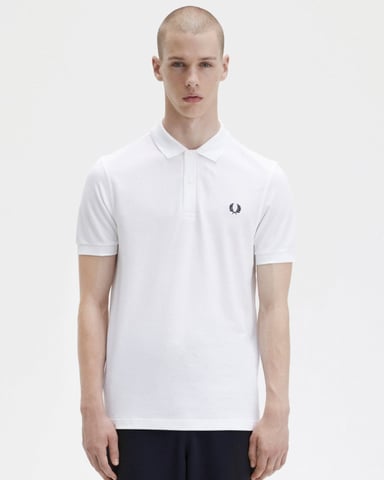 Fred Perry Heren Effen Signature Polo T-shirt NOS