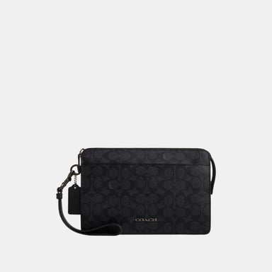 Zip Pouch in Signature