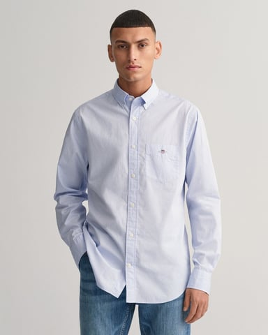 GANT Mens Regular Fit Long Sleeve Poplin Shirt