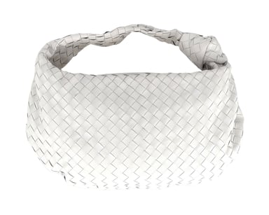 Bottega Veneta Large Jodie in White Lambskin Leather