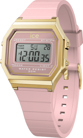 Ice Watch Ice Digit Retro - Blush Pink Dames Horloge Roze 022056