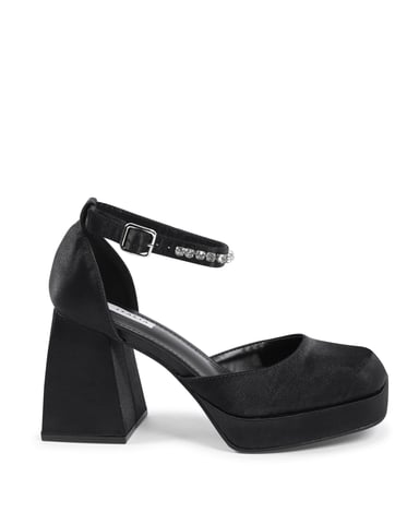 V Italia dames enkelbandpomp zwart J010 Nero