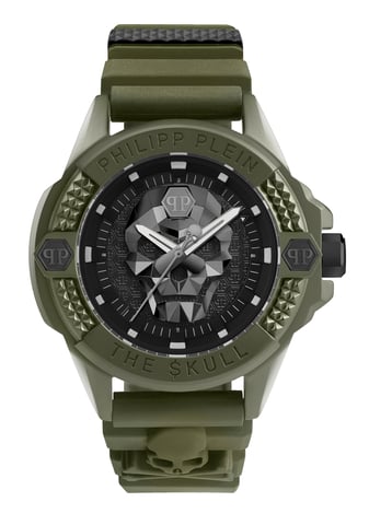 Philipp Plein The $kull Ecoceramic Heren Horloge Groen PWUBA0423