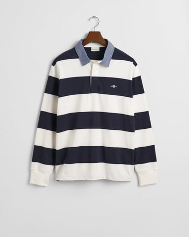 GANT Mens Regular Fit Chambray Stripe Heavy Rugger