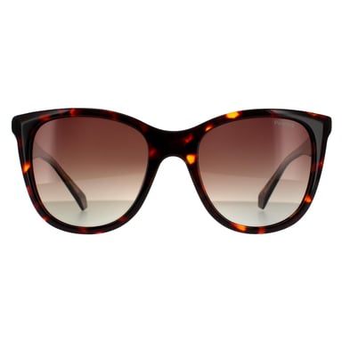 Polaroid Square Dames Havana Bruin Bruin Gradient Gepolariseerd