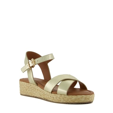 Dune Ladies WF LINNIE Wide Fit Woven Flatform Sandals Wf Linnie