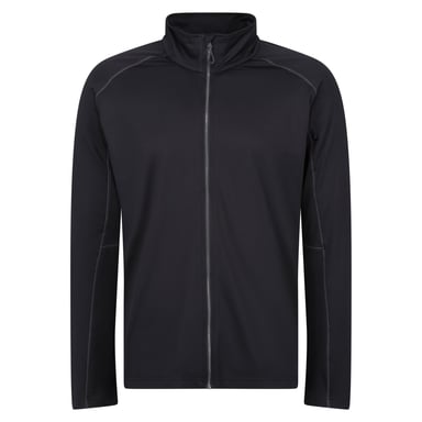 Regatta Heren Core Stretch Full Zip Midlayer (Zwart)