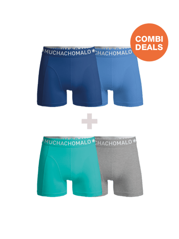 Muchachomalo Heren Boxershorts - 2+2 Pack - Mannen Onderbroeken