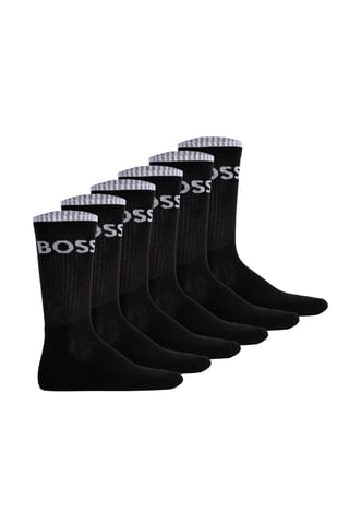 BOSS 6-Pack Heren Gestreepte Sokken