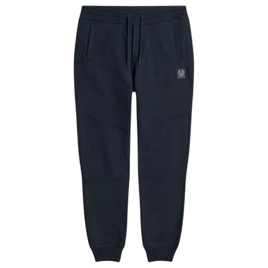 Belstaff effen marineblauwe joggingbroek met manchetten