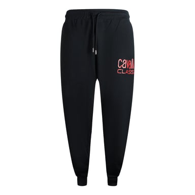 Cavalli Class zwarte joggingbroek met rood logo